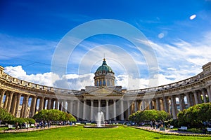 Facade of Kazan Cathedral, St. Petersburg