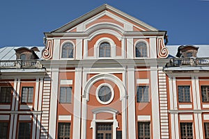 Facade of Kikiny chambers. St. Petersburg