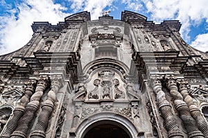 Facade of La CompaÃ±Ã­Â­a church photo