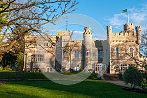 Facade of the landmark of Whitstable Castle and gardens in Kent United Kingdom