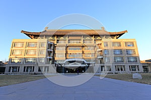 Facade of the library of peking university, adobe rgb