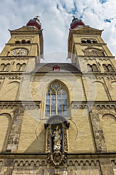 Facade of the Liebfrauenkirche church in Koblenz