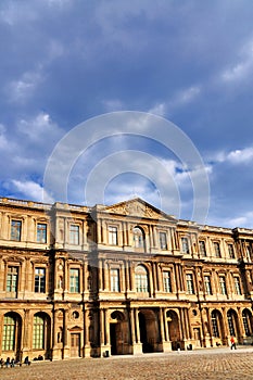 Facade of the Louvre