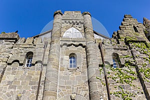 Facade of the Lowenburg castle in Kassel