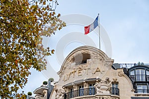 Facade of the Lutetia hotel, Paris, France