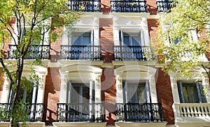 Facade of a luxury apartment building