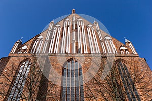 Facade of the Marienkirche church in Greifswald