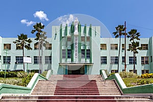Facade of the Maternity hospital in Santiago de Cuba, Cuba, Caribbean photo