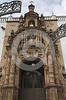 Facade of Metropolitan Cathedral of Sucre, Bolivia