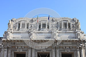 Facade of Milan central station