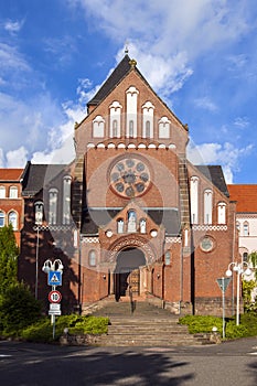 Facade of the mission in ST. WEndel