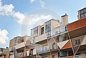 Facade of a modern building