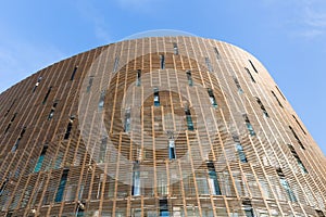Facade of modern building in Barcelona
