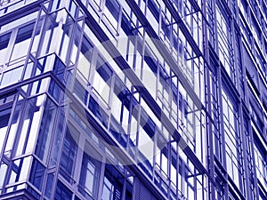 Facade of a modern bureau building