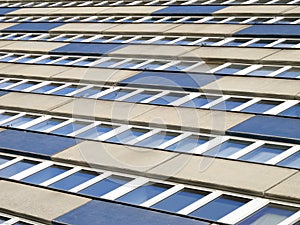 Facade of a modern bureau building