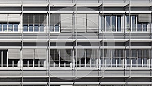 Facade of a modern office building