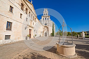 Facade of Monastery and church of Santa Maria de la Vid photo