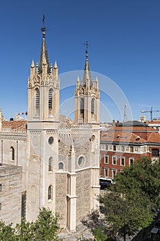 Facade of the monastery of San JerÃÂ³nimo in the center photo