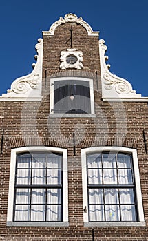 Facade of monumental House Blokzijl