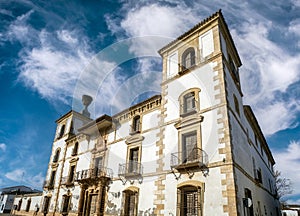 Facade of the monumental house-palace of Las Torres or Los Fernandez-Alejo de Tembleque