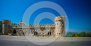 Facade of Moussa Castle at Deir al Qamar, Lebanon