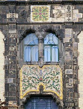 Facade of Museum of Applied arts in Budapest