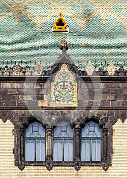 Facade of Museum of Applied arts in Budapest