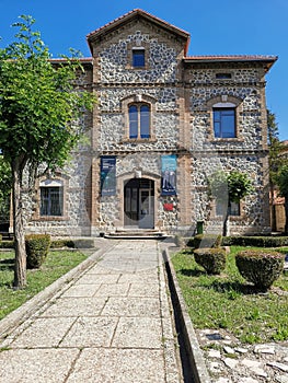 Facade of the Museum of Mining Science and Archeology of Utrillas