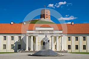 Facade of new Arsenal, Lithuania, Gediminas tower, Vilnius, Lithuania. photo