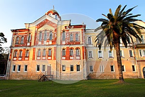 Facade of the new Athos monastery. Abkhazia