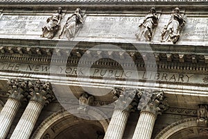 Facade of the New York Public Library