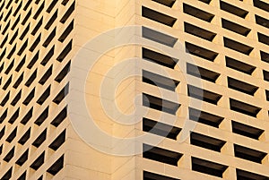 Facade of office skyscraper, Atlanta, USA