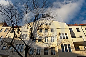 Facade of an old apartment building in Charlottenburg Berlin germany