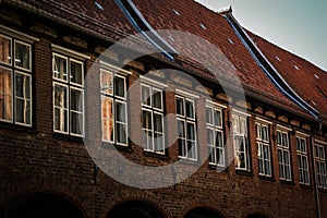 Facade of an old building in lubeck