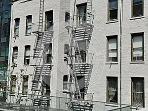 Facade of an old building in NYC