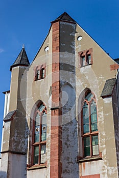 Facade of an old church in Mainz