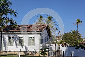 Facade of an old colonial house