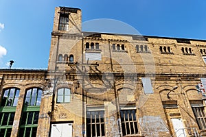 Facade of the old factory hall