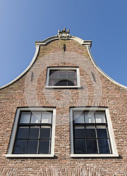 Facade of old House Blokzijl