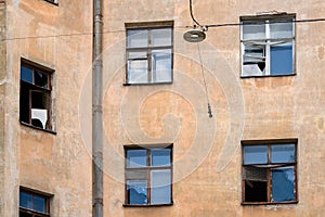 Facade of an old house