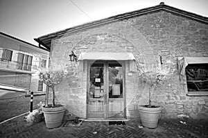 The facade of the old shop