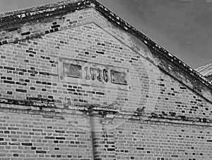 Facade of an old sugar mill