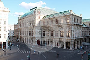 Facade of the Opera of Vienna - Austria