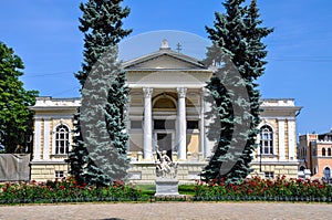 The facade part of the archaeological museum. Year of foundation 1825.