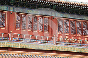 Facade of a pavilion - Forbidden City - Beijing - China photo
