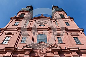 Facade of the Peterskirche church in Mainz