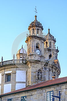 Facade of the Pilgrim Virgin church in Pontevedra (Spain)