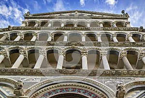 Facade of pisa cathedral, Italy