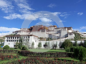 Facade of Potala Palace, Tibet, China