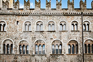 Facade of the Praetorian Palace in Trento, Italy. photo